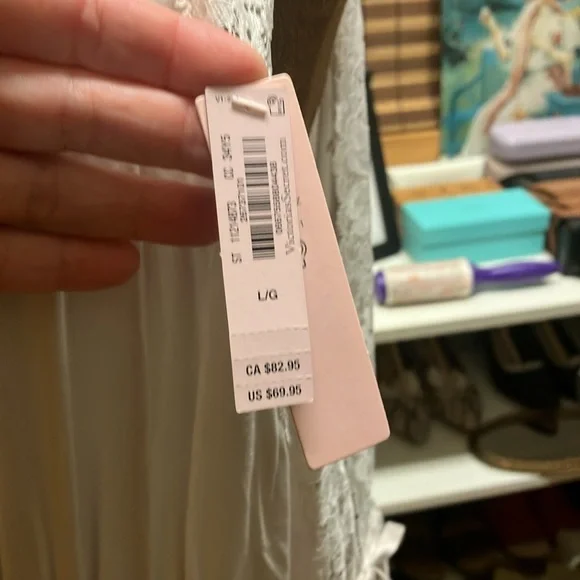 NWT Size Large Greek Goddess Victoria Secret White Nightgown or Beach cover-up - Picture 5 of 7